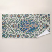 SCHÖNE FLORALTEXTIE BADEHANDTUCH (Badehandtuch)