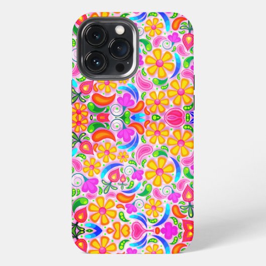 Schöne, florfarbene Case-Mate-iPhone-Gehäuse iPhone Hülle (Rückseite)