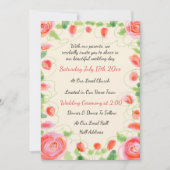 Schöne Flower Wedding Einladung (Vorderseite)