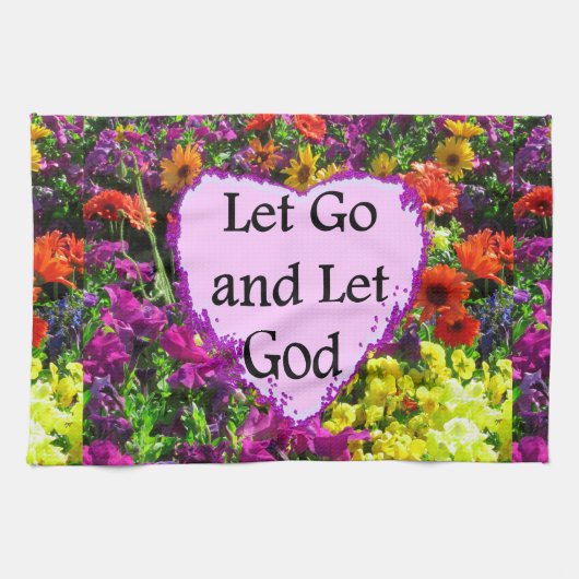 SCHÖNE FLÜSSE LASS GEHEN UND GOTTES FOTO GELASSEN KÜCHENTUCH (Horizontal)