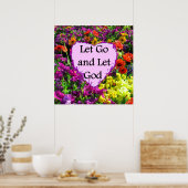 SCHÖNE FLÜSSE LASS GEHEN UND GOTTES FOTO GELASSEN POSTER (Küche)