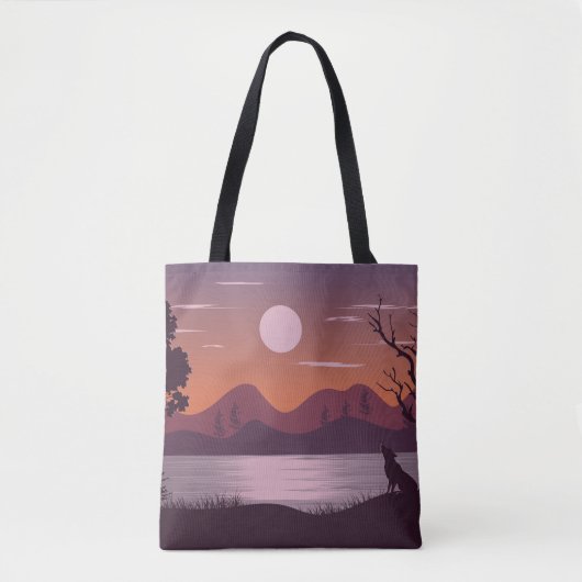 Schöne Flusslandschaft Tasche (Vorderseite)