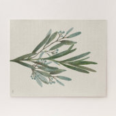 Schöne Foliage | Sage Green Pflanze Puzzle (Horizontal)