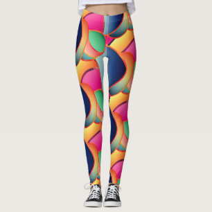 Schöne Folien-Farbige Gradienten-Wirbel-Muster Leggings