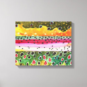 Schöne Forelle Art Leinwanddruck