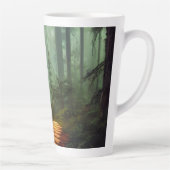 Schöne Forest Path Digitales Kunstwerk Milchtasse (Rechts)