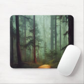 Schöne Forest Path Digitales Kunstwerk Mousepad (Mit Mouse)