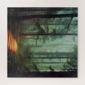 Schöne Forest Path Digitales Kunstwerk Puzzle (Horizontal)