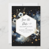Schöne Foto Celestial Wedding Save The Date (Vorderseite)