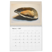 Schöne Foto gebrochener Muscheln Kalender (Feb 2027)