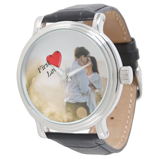 SCHÖNE FOTO WATT FÜR JAHRESGESCHENKE ARMBANDUHR (Schrägansicht)