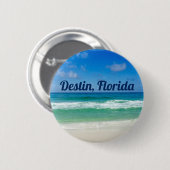 Schöne Fotografie über den Strand von Destin Beach Button (Vorne & Hinten)
