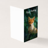 Schöne Fox Geburtstagskarte (Vorderseite)