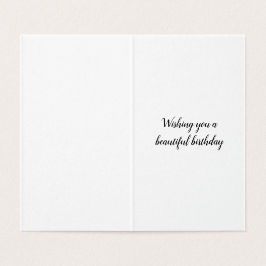 Schöne Fox Geburtstagskarte (Innenseite Aufgefaltet)