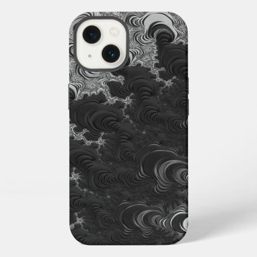 Schöne Fraktal-Kunst iPhone Hülle (Rückseite)