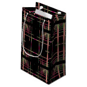 Schöne Fraktal Muster Geschenktasche Kleine Geschenktüte (Rückseite Schrägansicht)