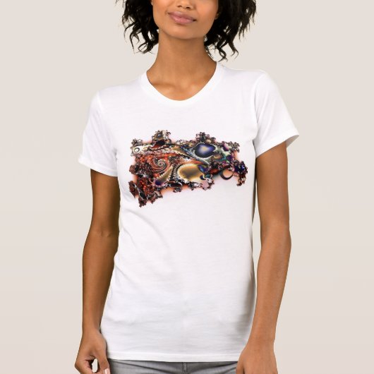 Schöne Fraktal Wirbel T - Shirt (Vorderseite)