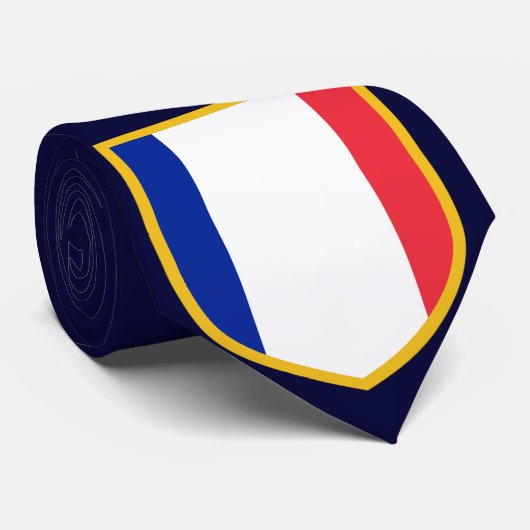 Schöne Frankreich-Flagge Krawatte (Gerollt)