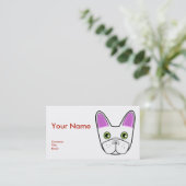 Schöne französische Bulldogge - Visitenkarte (Stehend Vorderseite)