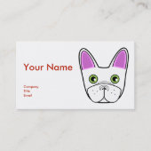 Schöne französische Bulldogge - Visitenkarte (Vorderseite)