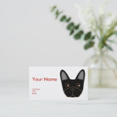 Schöne französische Bulldogge - Visitenkarte (Stehend Vorderseite)