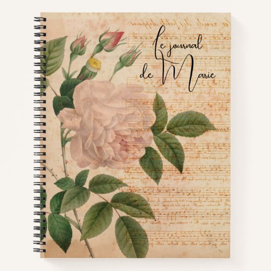 Schöne französische Vintage Zeitschrift Notizblock (Vorderseite)
