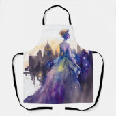 Schöne Frau | Abstrakte Stadtprinzessin Schürze (Vorderseite)