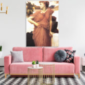 Schöne Frau am Brunnen (Frederic Leighton) Leinwanddruck (Insitu (Wohnzimmer))