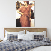 Schöne Frau am Brunnen (Frederic Leighton) Leinwanddruck (Insitu (Schlafzimmer))