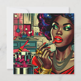 Schöne Frau am Lipstick