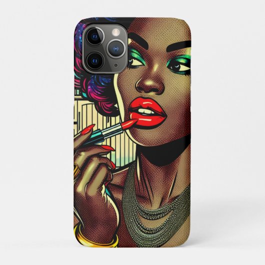 Schöne Frau am Lipstick Case-Mate iPhone Hülle (Rückseite)