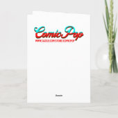 Schöne Frau am Strand Pop Art Birthday Karte (Rückseite)