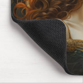 Schöne Frau Art Nouveau Mousepad (Ecke)