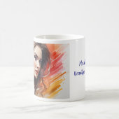 Schöne Frau Art Wasserpfeifen Kaffeetasse (Mittel)