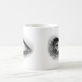 Schöne Frau Auge in vollem Mascara Kaffeetasse (Mittel)