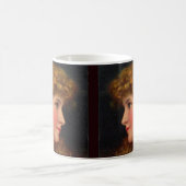 schöne Frau aus dem 19. Jahrhundert Kaffeetasse (Mittel)