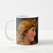 schöne Frau aus dem 19. Jahrhundert Kaffeetasse (Links)