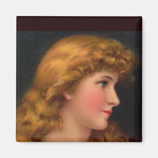 schöne Frau aus dem 19. Jahrhundert Magnet (Vorne)