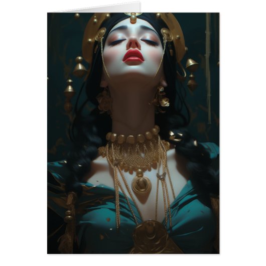 Schöne Frau Blank Inside Gruß (Vorne)