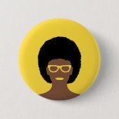 Schöne Frau Button (Vorderseite)