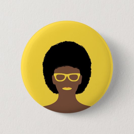 Schöne Frau Button (Vorderseite)