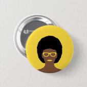 Schöne Frau Button (Vorne & Hinten)