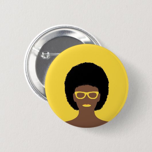 Schöne Frau Button (Vorne & Hinten)