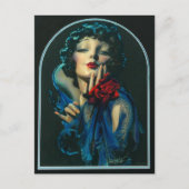 schöne Frau der 20er Jahre Postkarte (Vorderseite)