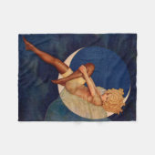 schöne Frau der Zwanzigerjahre Fleecedecke (Vorderseite (Horizontal))