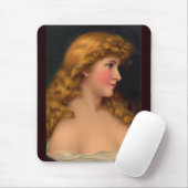 Schöne Frau des 19. Jahrhunderts Mousepad (Mit Mouse)