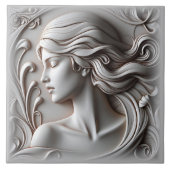 Schöne Frau Fliese (Vorderseite)