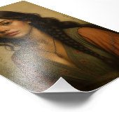 Schöne Frau Fotodruck (Ecke)