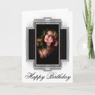 Schöne Frau Glückwunschkarte zum Geburtstag Dankeskarte