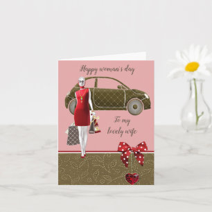 Schöne Frau großartig Karte